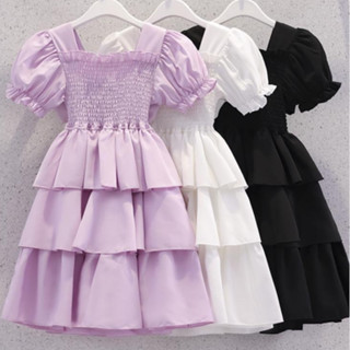 Váy bé gái phong cách thời trang mùa hè trẻ em váy hở lưng bé gái váy váy mùa hè mới váy công chúa lông tơ