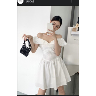 Thanh lý váy trắng mua của nhà Lucas hàng qc thường like new