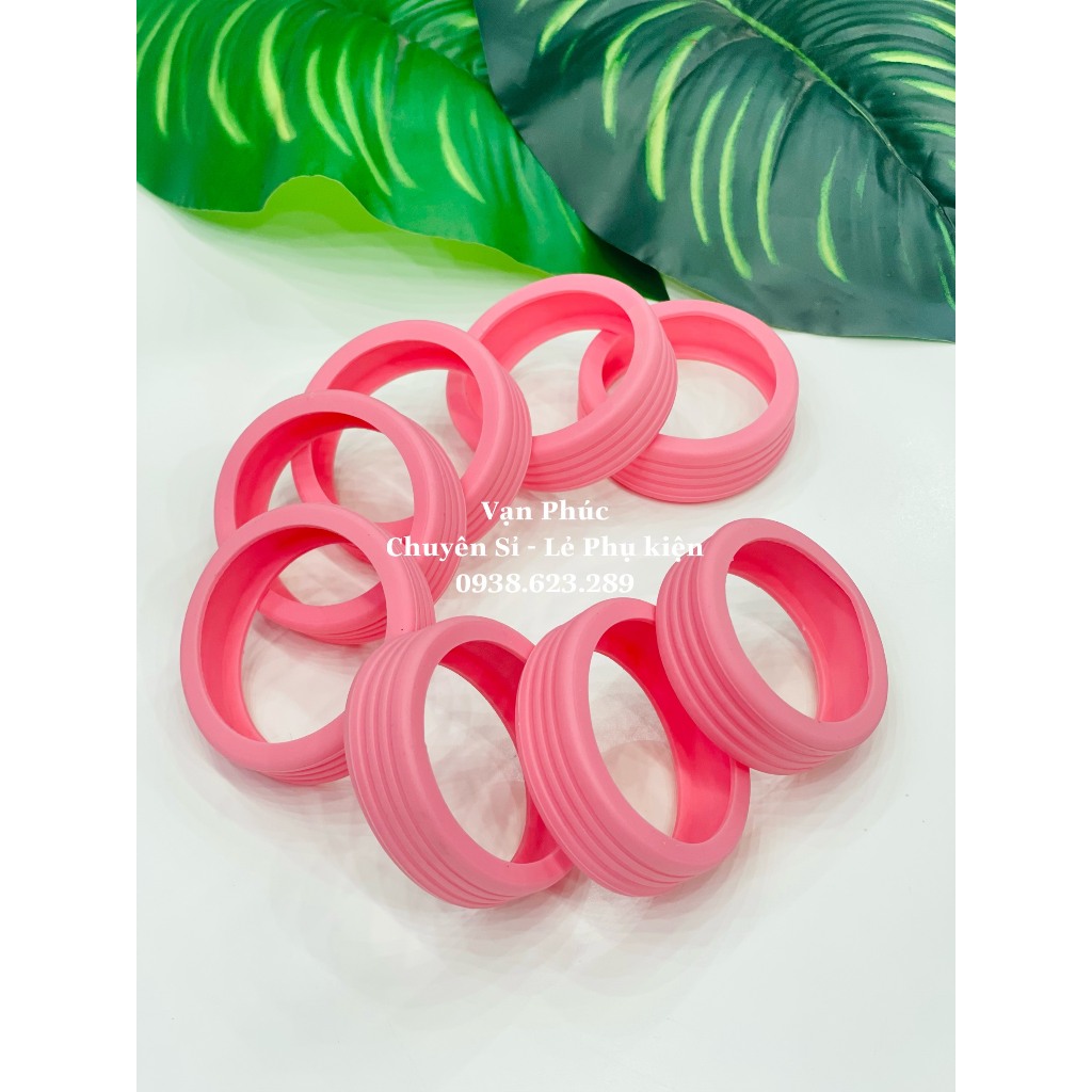 Set 8 Vòng cao su bảo vệ bánh xe Vali GIẢM TIẾNG ỒN dùng cho bánh xe đôi, êm ái