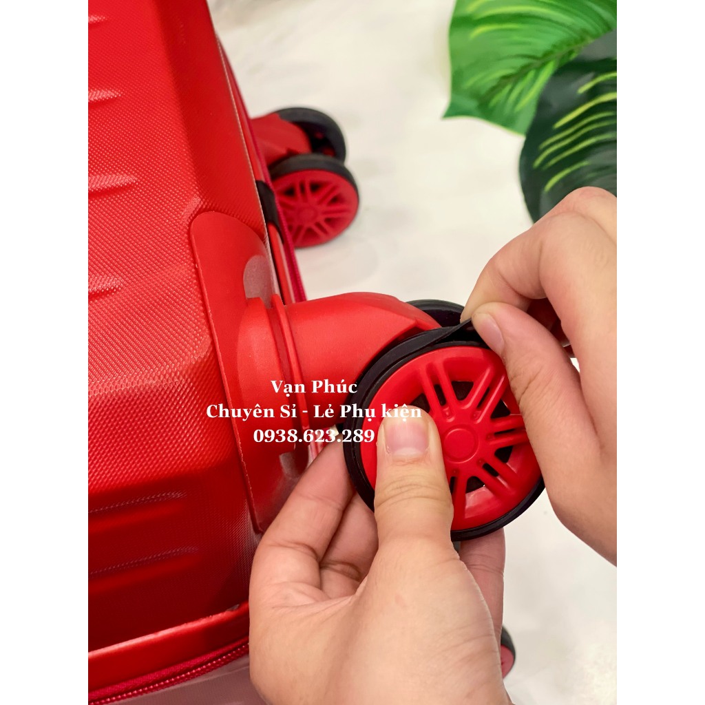 Set 8 Vòng cao su bảo vệ bánh xe Vali GIẢM TIẾNG ỒN dùng cho bánh xe đôi, êm ái