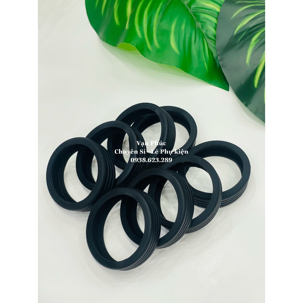 Set 8 Vòng cao su bảo vệ bánh xe Vali GIẢM TIẾNG ỒN dùng cho bánh xe đôi, êm ái