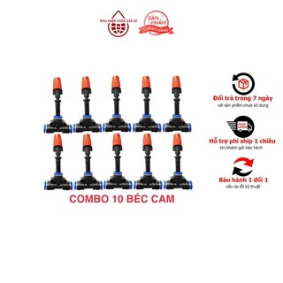 Combo 10 béc phun sương đơn cam kết nối ống LPDE 8mm tưới lan, tưới cây -PHỤ KIỆN TƯỚI GIÁ SỈ