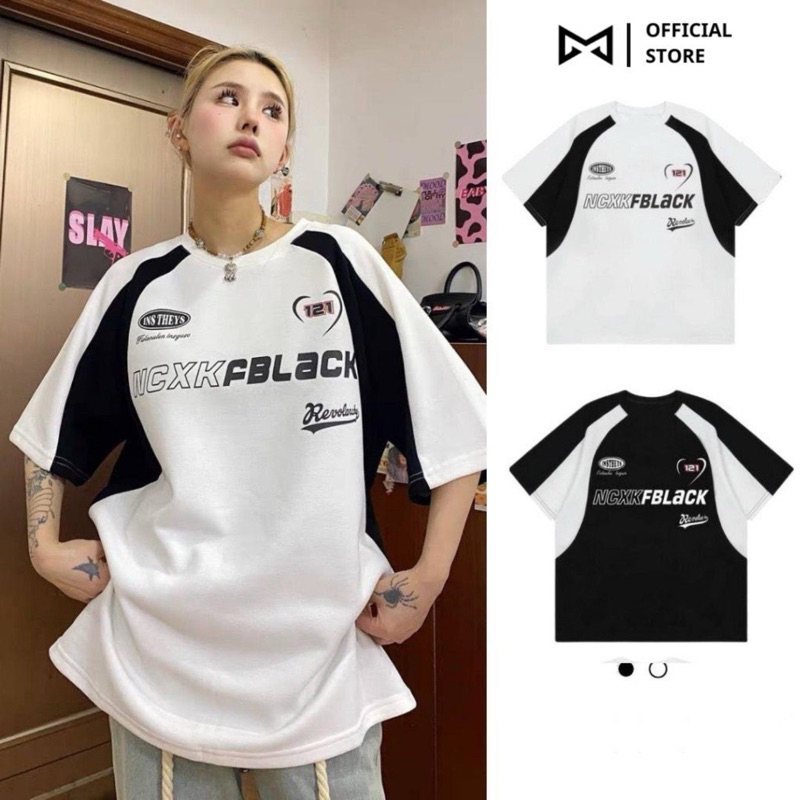 Áo Thun Tay Lỡ FBLACK Phối Màu RAGLAN BLOCKORE Form Rộng Unisex, áo phông nam nữ unisex phong cách Ulzzang- GTM Store