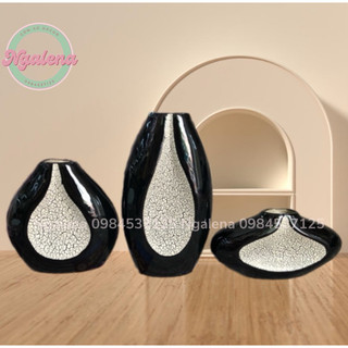 Bộ 3 lọ hoa Bát Tràng