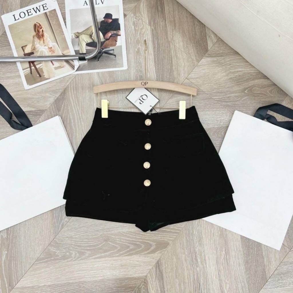 Quần Shorts Nhung Mịn Dáng Váy Siêu Hot_m907