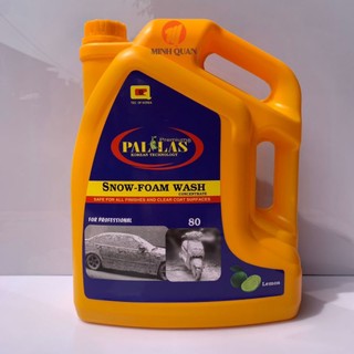 Nước rửa xe bọt tuyết siêu bóng pallas 80 - 6 lít, dung dịch rửa xe ô tô, xe máy siêu sạch