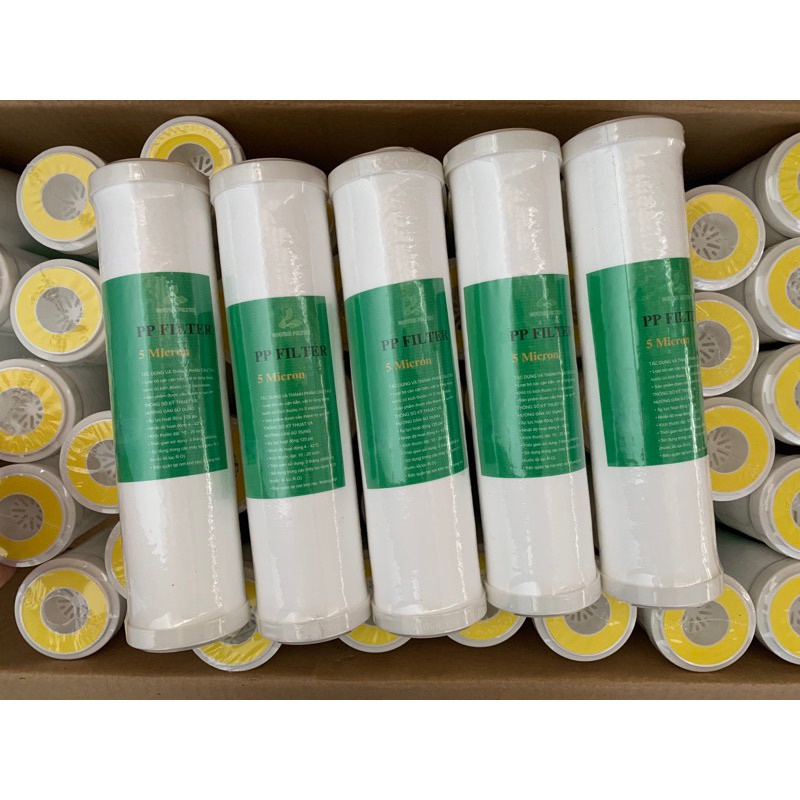 (FREESHIP) Combo 10 lõi lọc nước. lõi lọc nước số 1, lọc thô số 1, dùng cho tất cả các máy lọc nước R.O trong gia đình