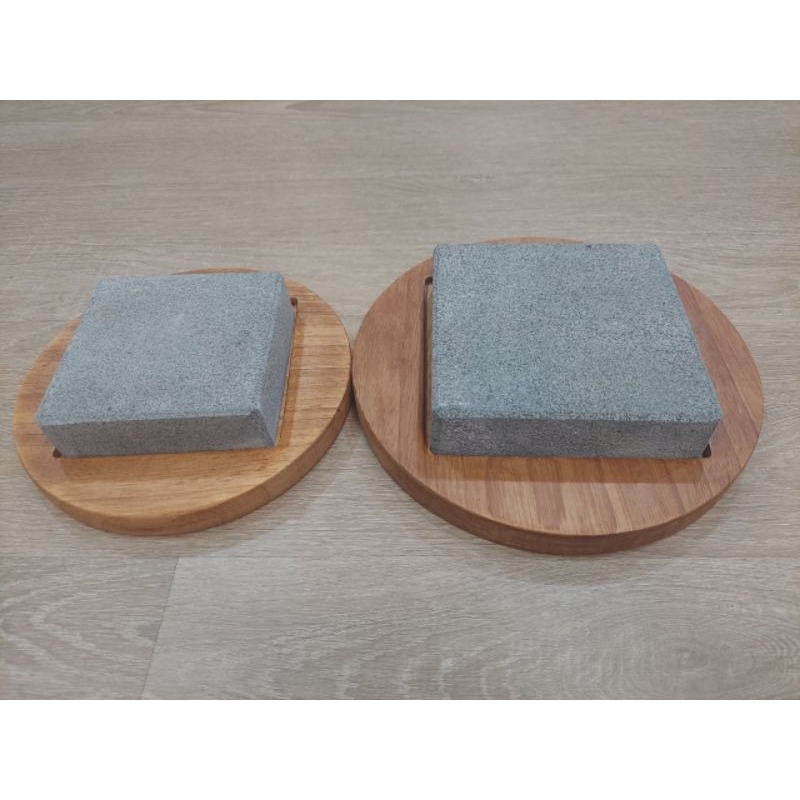 Set đá núi lửa tròn