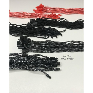 Dây dù kim tuyến treo nhãn mác quần áo/ dây treo tag giấy. Giá sỉ 900cái/bịch