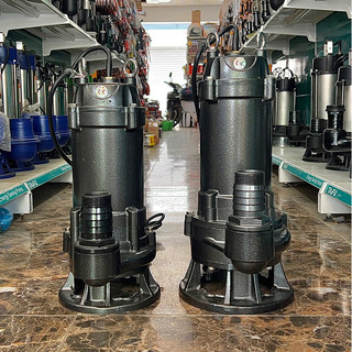 Máy bơm chìm nước thải cắt rác 1.1kw, 1.5kw thân gang taifu - bảo hành 1 năm