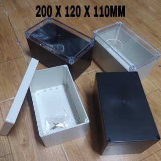  Hộp 200x120x110mm kèm ốc vít và ron chống nước- Hộp nhựa đựng mạch điện tử