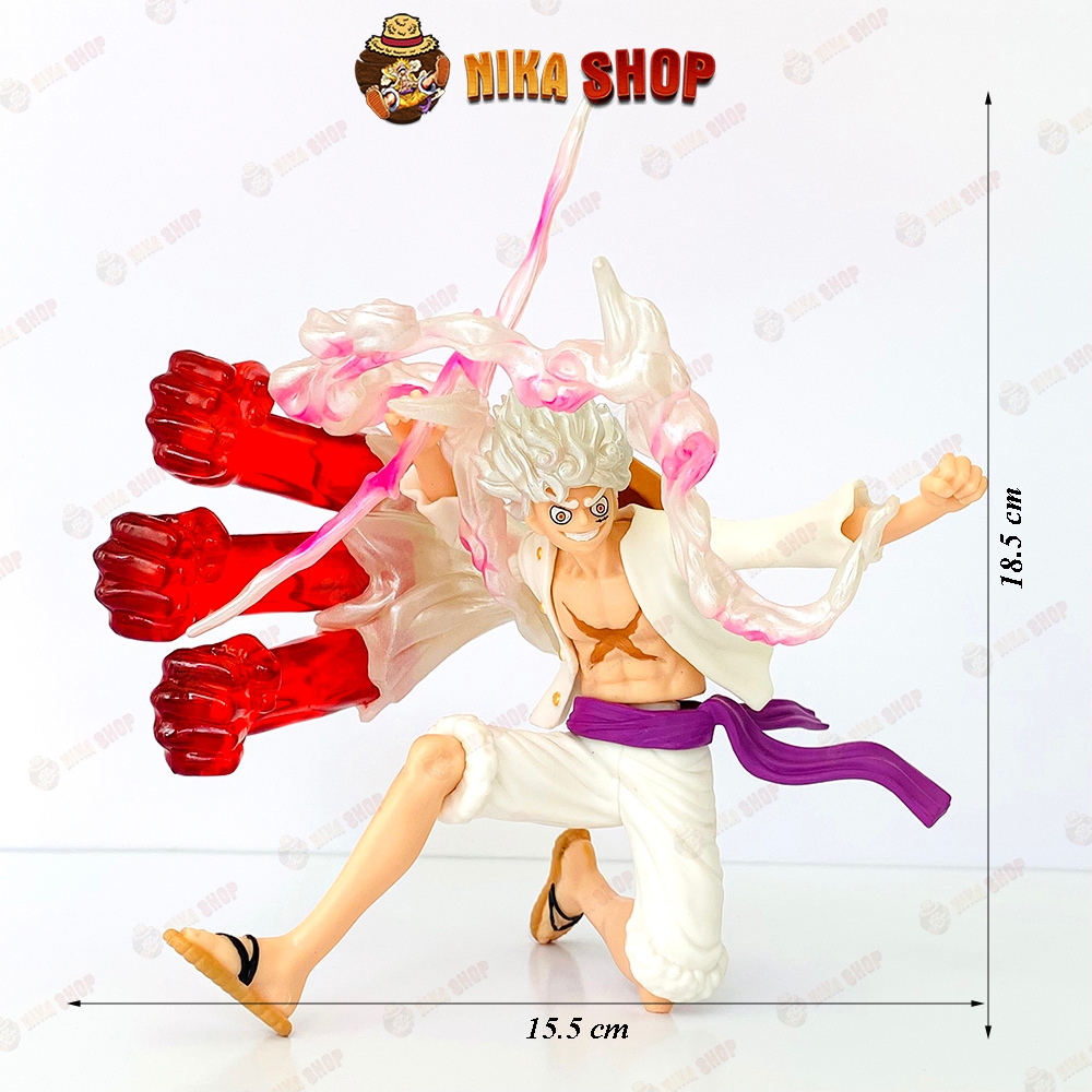 Mô hình Luffy Gear 5 bản Nika cầm Tia sét cao 21cm Fullbox siêu ngầu - Đảo Hải tặc - Figure One Piece