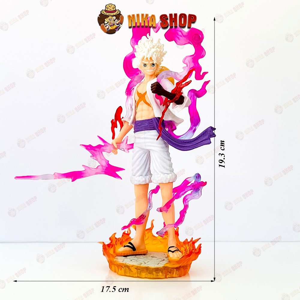 Mô hình Luffy Gear 5 bản Nika cầm Tia sét cao 21cm Fullbox siêu ngầu - Đảo Hải tặc - Figure One Piece