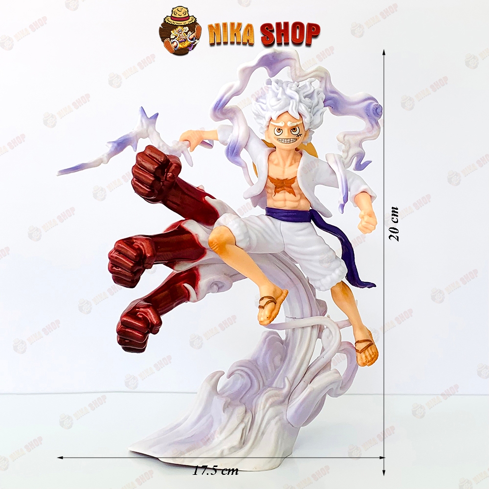 Mô hình Luffy Gear 5 bản Nika cầm Tia sét cao 21cm Fullbox siêu ngầu - Đảo Hải tặc - Figure One Piece