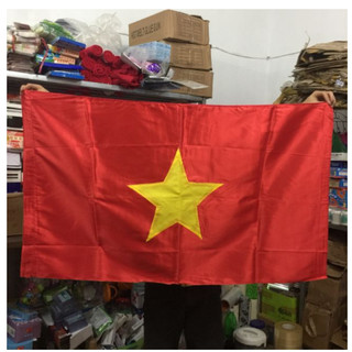 Cờ tổ quốc kích thước vải sa tanh dày bóng đẹp