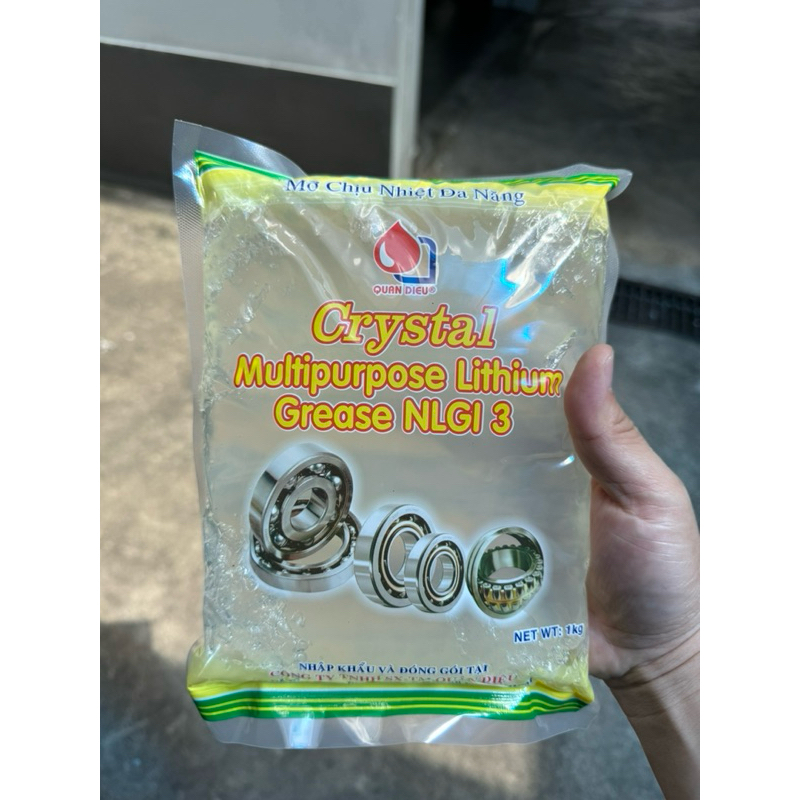 Mỡ Chịu Nhiệt Đa Năng Crystal Grease (Trắng Trong) (Bịch 1Kg)