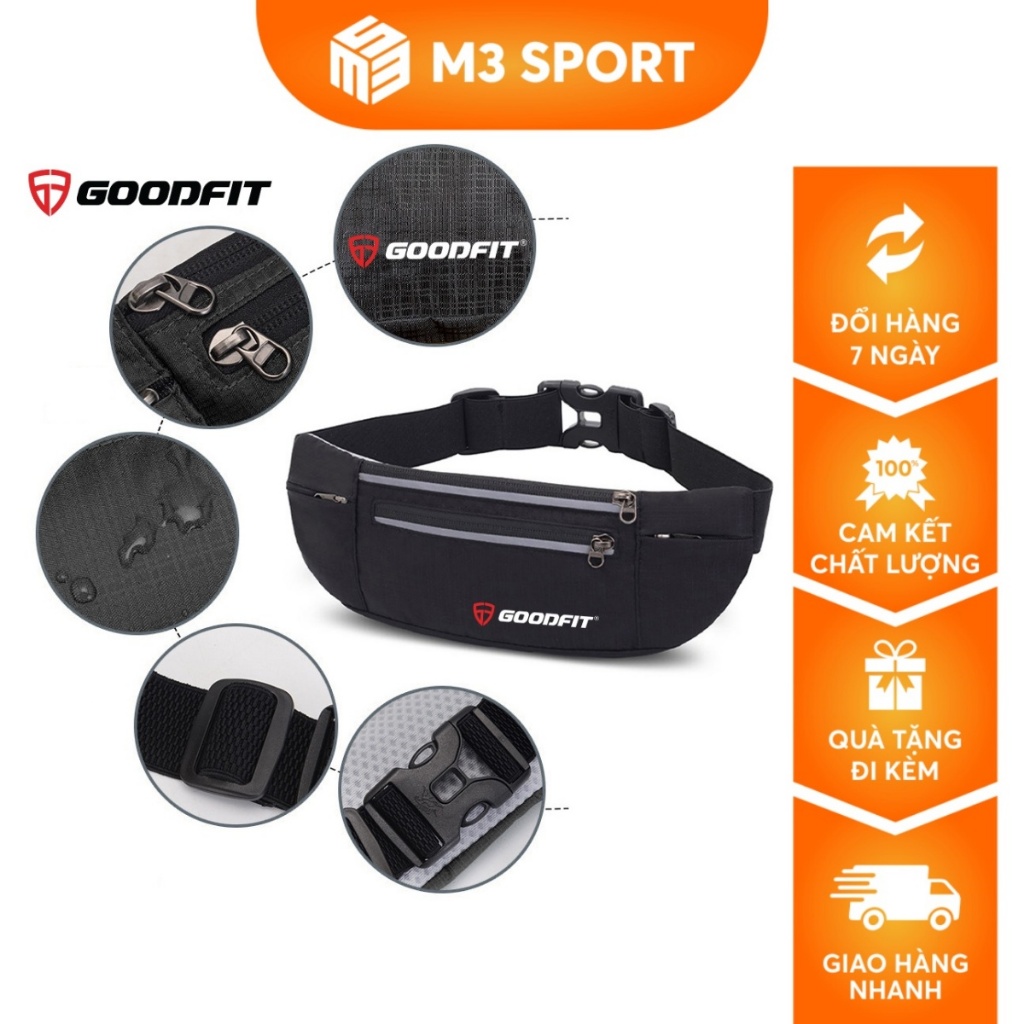 Đai Chạy Bộ, Túi Đeo Hông Chạy Bộ Đựng Điện Thoại Chống Nước GoodFit GF108RB