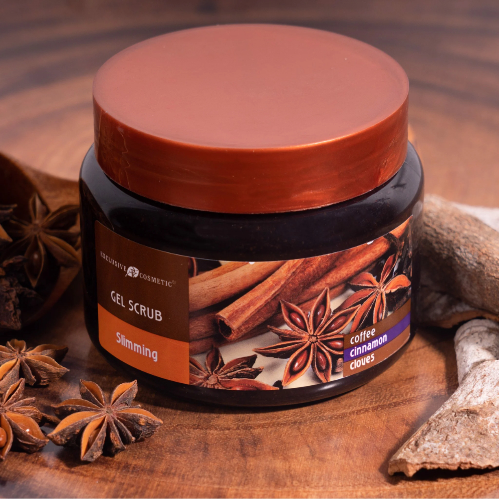 Tẩy Da Chết Quế Hồi Nga Và Café Slimming Gel Coffee & Cinnamon Cloves Eksklyuziv Kosmetik 380g