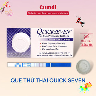 Que thử thai Quickseven chính xác, nhanh chóng, que test thử thai sớm, que thu thai quick seven