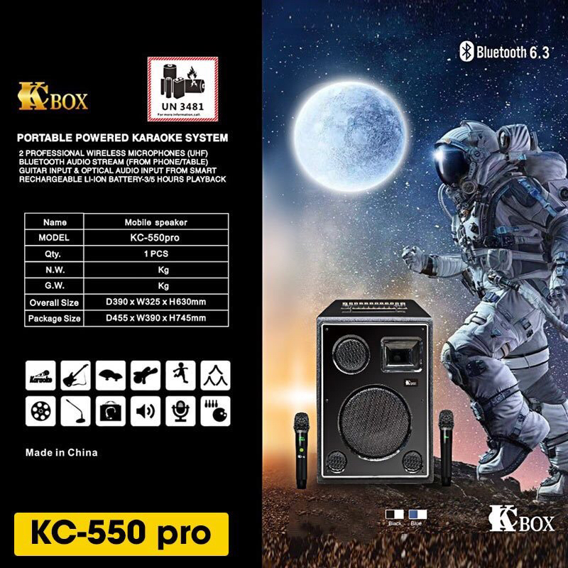 Loa karaoke di động cao cấp KCBox KC450Pro / KC550Pro Mẫu 2024
