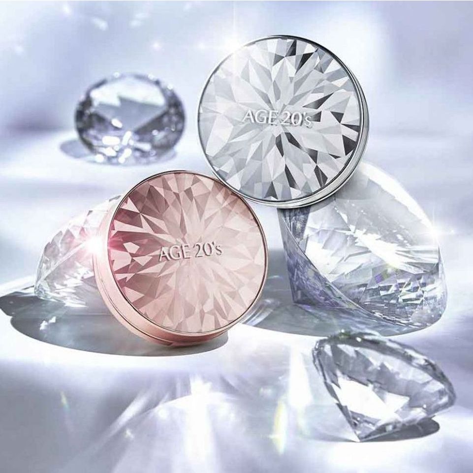 Phấn Nền Lạnh Kim Cương AGE20's Essence Cover Pact DIAMOND White SPF 50+/PA +++ 12.5g