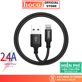 Dây sạc nhanh Hoco cáp bọc dù siêu bền chống gãy gập dài 1m 2m cho iP 7 8P Xs max 11 12 13 pro max