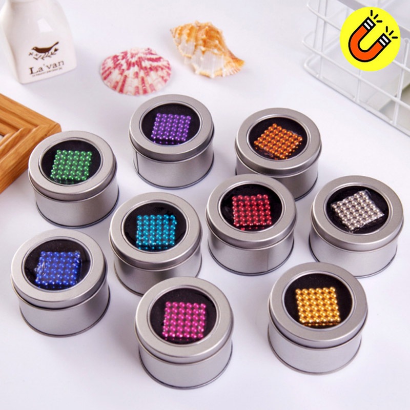 Bộ Bi Xếp Hình 6 màu 216 viên đường Kính 5mm tặng thẻ cắt