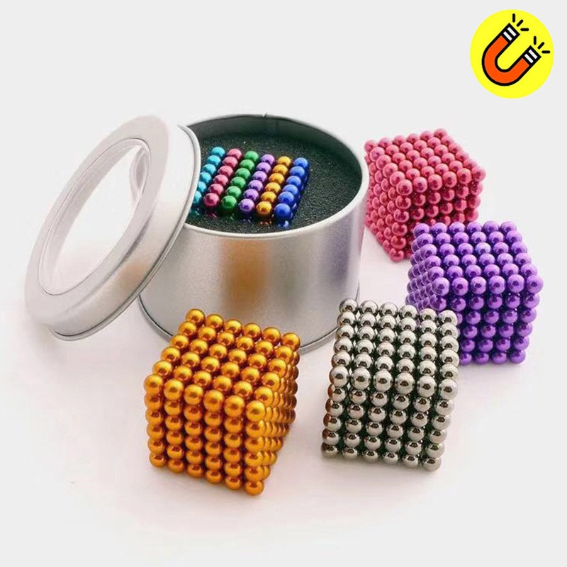 Bộ Bi Xếp Hình 6 màu 216 viên đường Kính 5mm tặng thẻ cắt