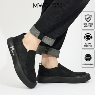 Giày slipon nam mwc 6067 - giày slipon nam chất liệu da êm mềm tiện lợi