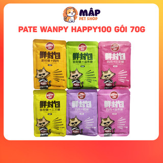 Pate wanpy happy100 gói 70g - pate súp cho mèo