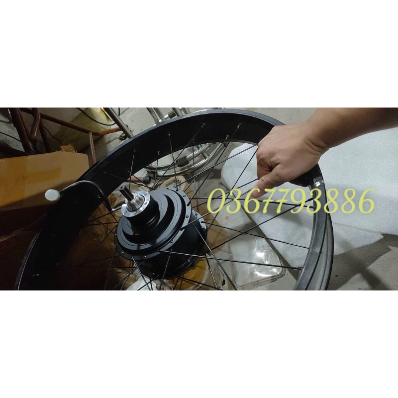 Động cơ điện dành cho xe đạp bánh béo chuyển thành xe điện, xe trợ lực điện