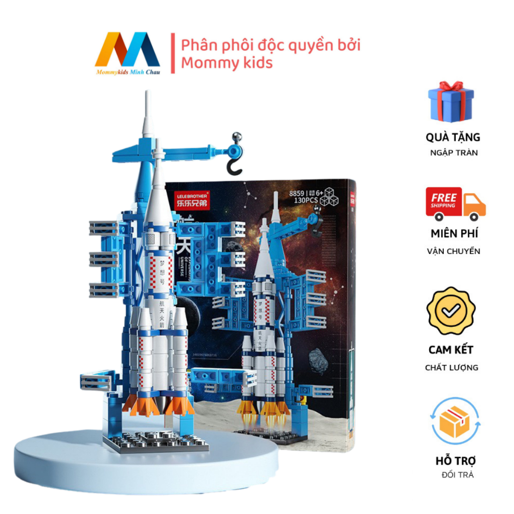 Đồ chơi lắp ráp tên lửa mô hình tàu vũ trụ size lớn 1099pcs đồ chơi lắp ráp chất lượng cao cấp mô hình