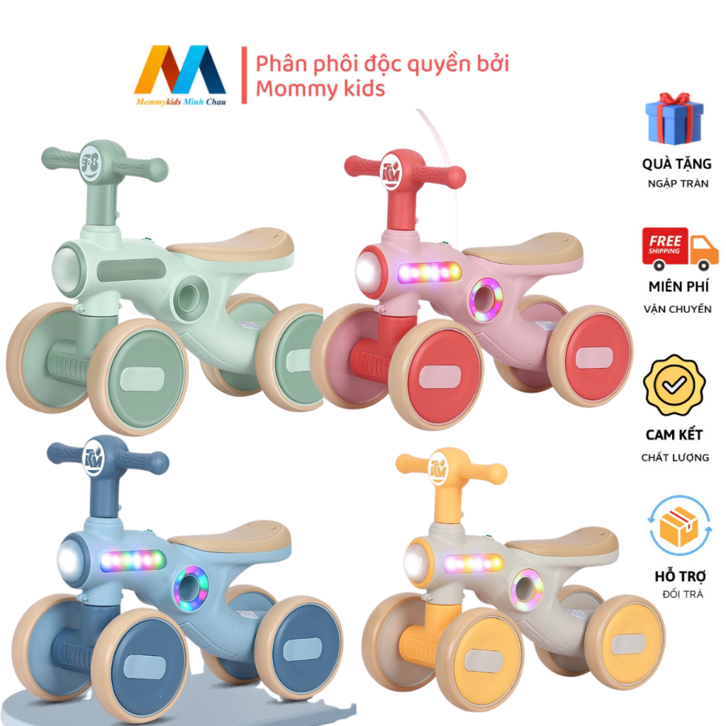 XE CHÒI CHÂN CHỐNG SỐC CHO BÉ CÓ ĐÈN VÀ NHẠC DÀNH CHO TRẺ TỪ 1-3 TUỔI