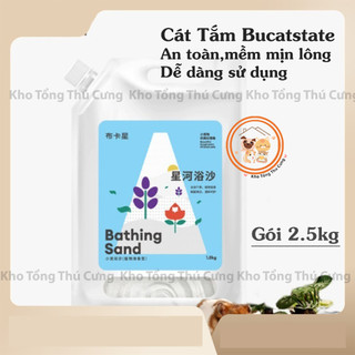  Cát tắm Bucatstate dành cho chuột Hamster mini ,bear,thú nhỏ,an toàn,hương thơm tự nhiên,làm sạch mềm mịn lông,gói 2.5kg 