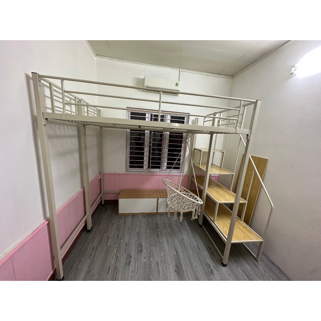 Giường sắt tầng gác xép 1m4