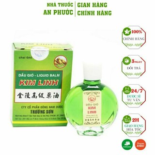 Dầu Gió KIM LINH⚡Cam Kết Chính Hãng⚡Chai 6ml Dùng bôi xoa ngoài
