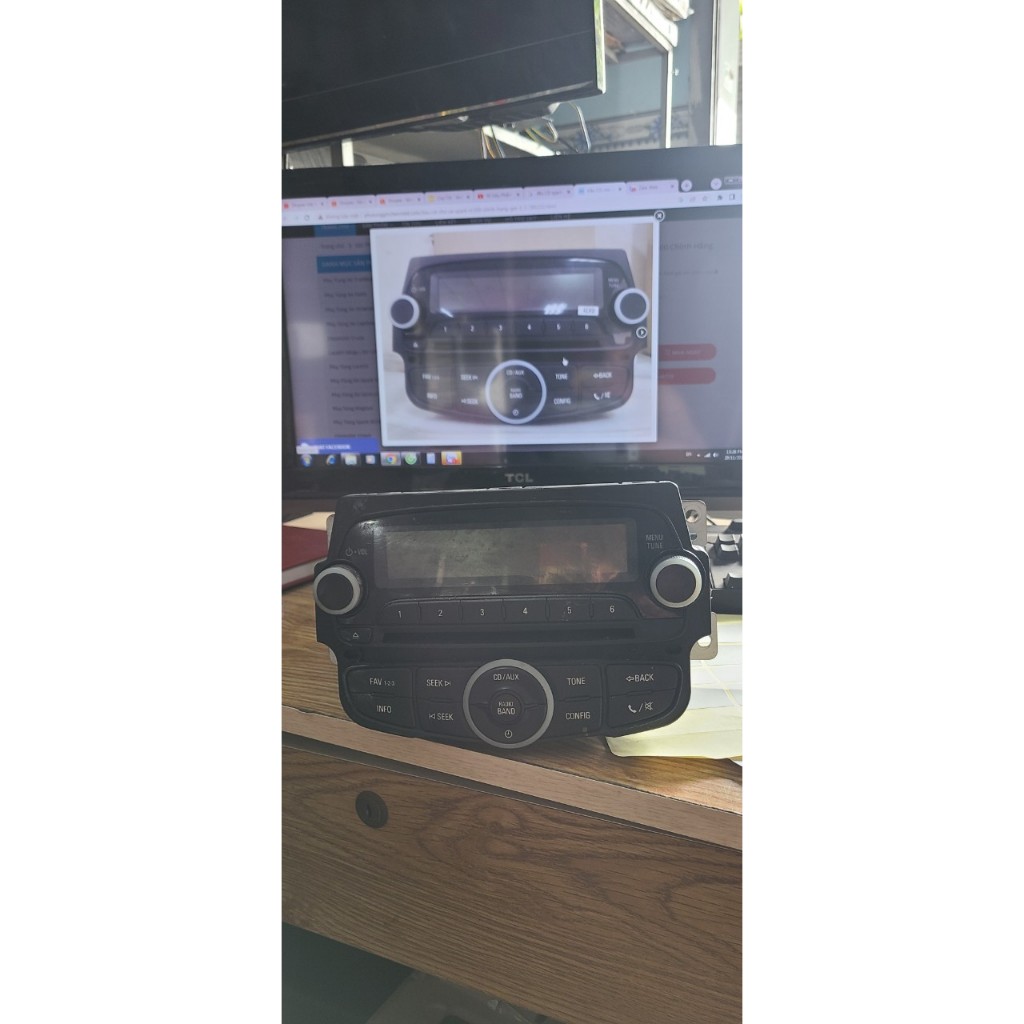 Đầu CD tháo xe SPAKR hàng tháo xe, chỉ có đầu CD ko có cáp