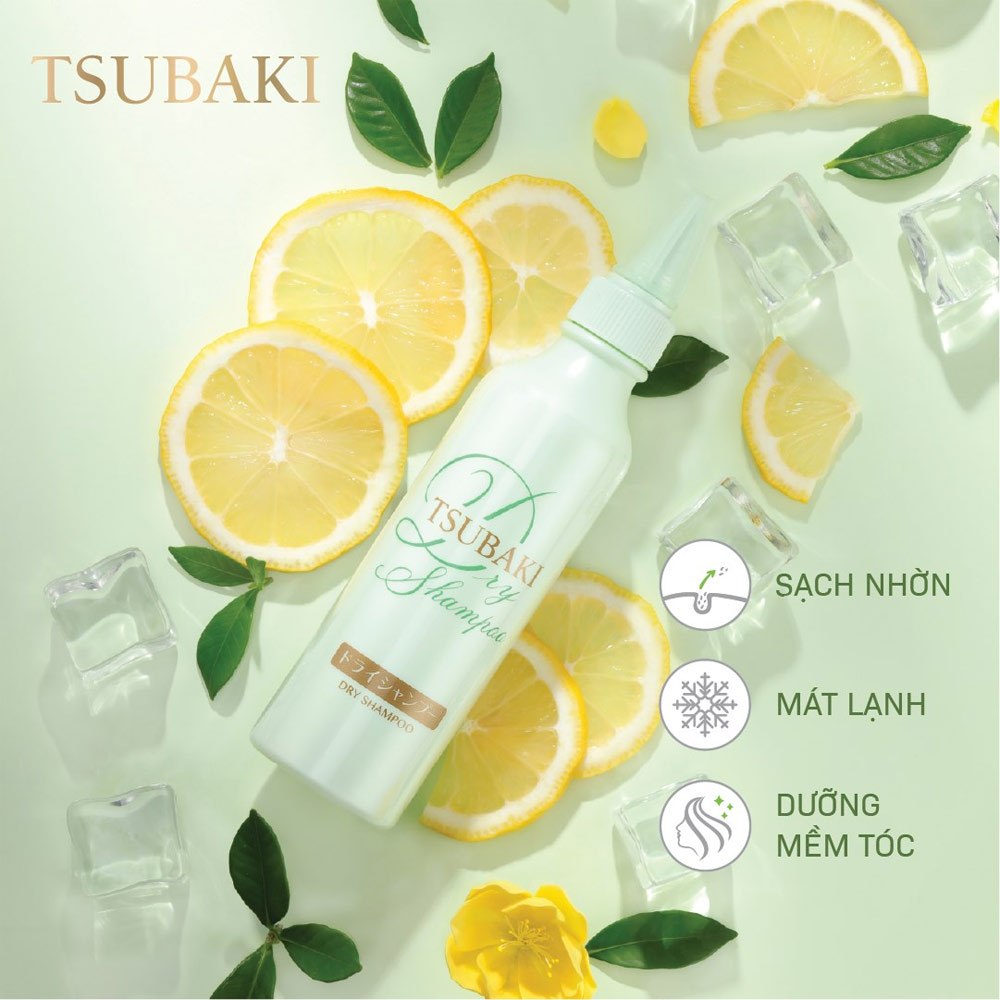 Dầu Gội Khô Tsubaki Dry Shampoo 180ml