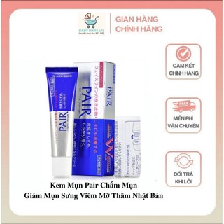 Kem ngừa mụn, giảm mụn Pair acne W cream, hộp 24g, chuẩn Nhật fullbox