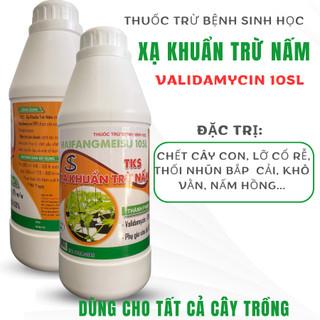 Validamycin 10sl trừ bệnh héo xanh, thối nhũn,lỡ cổ rễ, nấm hồng - chai 900ml