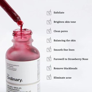 Tinh Chất Peel da The Ordinary AHA 30%+BHA 2% Peeling Solution 30ml