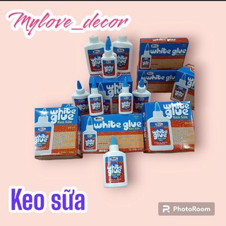 Keo sữa , keo sữa dán giấy keo sữa lọ 40ml , keo sữa lọ 120ml
