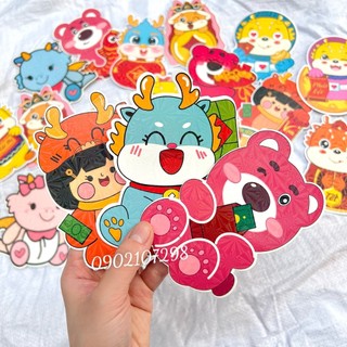 Combo 10 bao lì xì nhiều hình siêu dễ thương