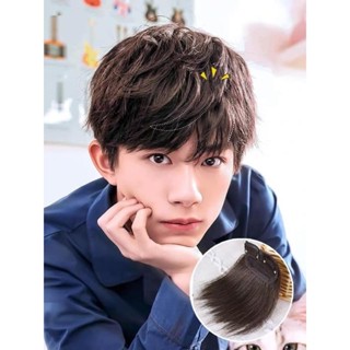 Tóc độn phồng phủ hói cho nam K04 💖FREESHIP💖 tóc giả phủ hói che bạc cho nam, tóc mái độn phồng nam giới