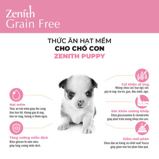 Thức Ăn Hạt Mềm Zenith Cho Chó - Túi 300/500gr