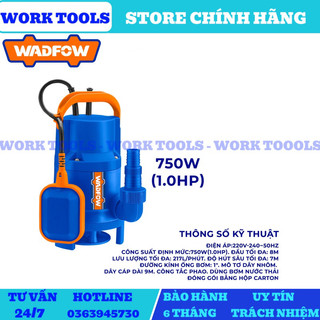 Wadfow máy bơm chìm nước thải 750w wwpfw03