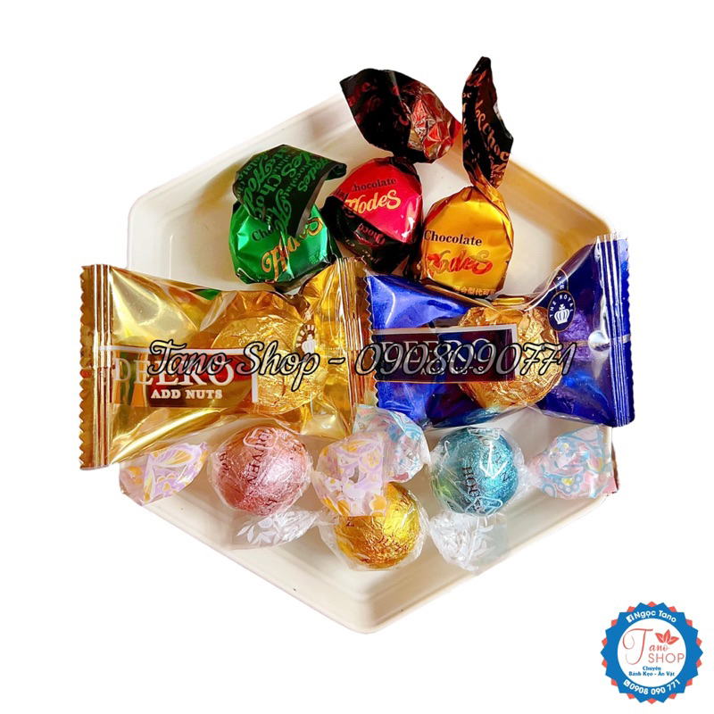 Túi 500g kẹo socola mix 3 loại siêu ngon | Ăn vặt ngon rẻ TaNo