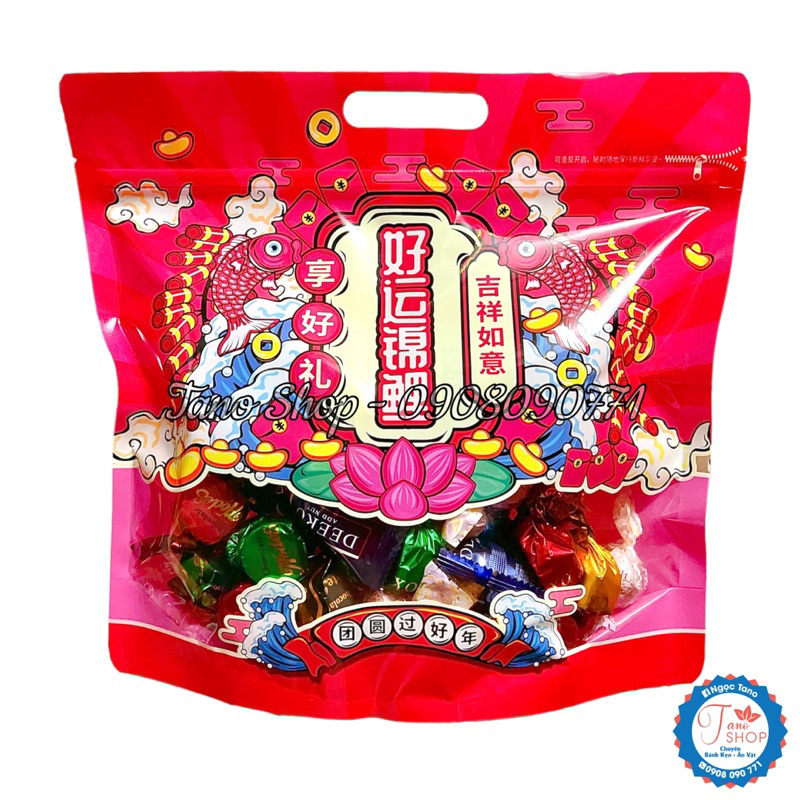 Túi 500g kẹo socola mix 3 loại siêu ngon | Ăn vặt ngon rẻ TaNo