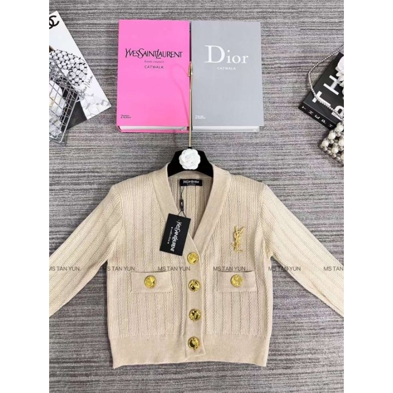 Áo len khuy đồng kèm tag hàng QC L1