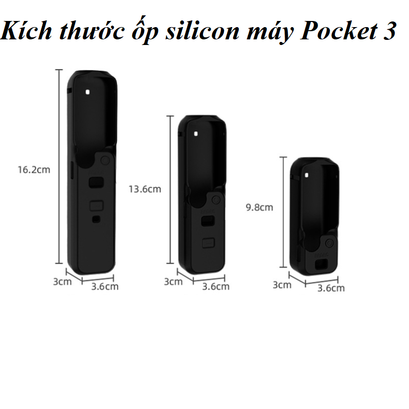 Ốp bảo vệ máy quay DJI Osmo Pocket 3 bằng silicon